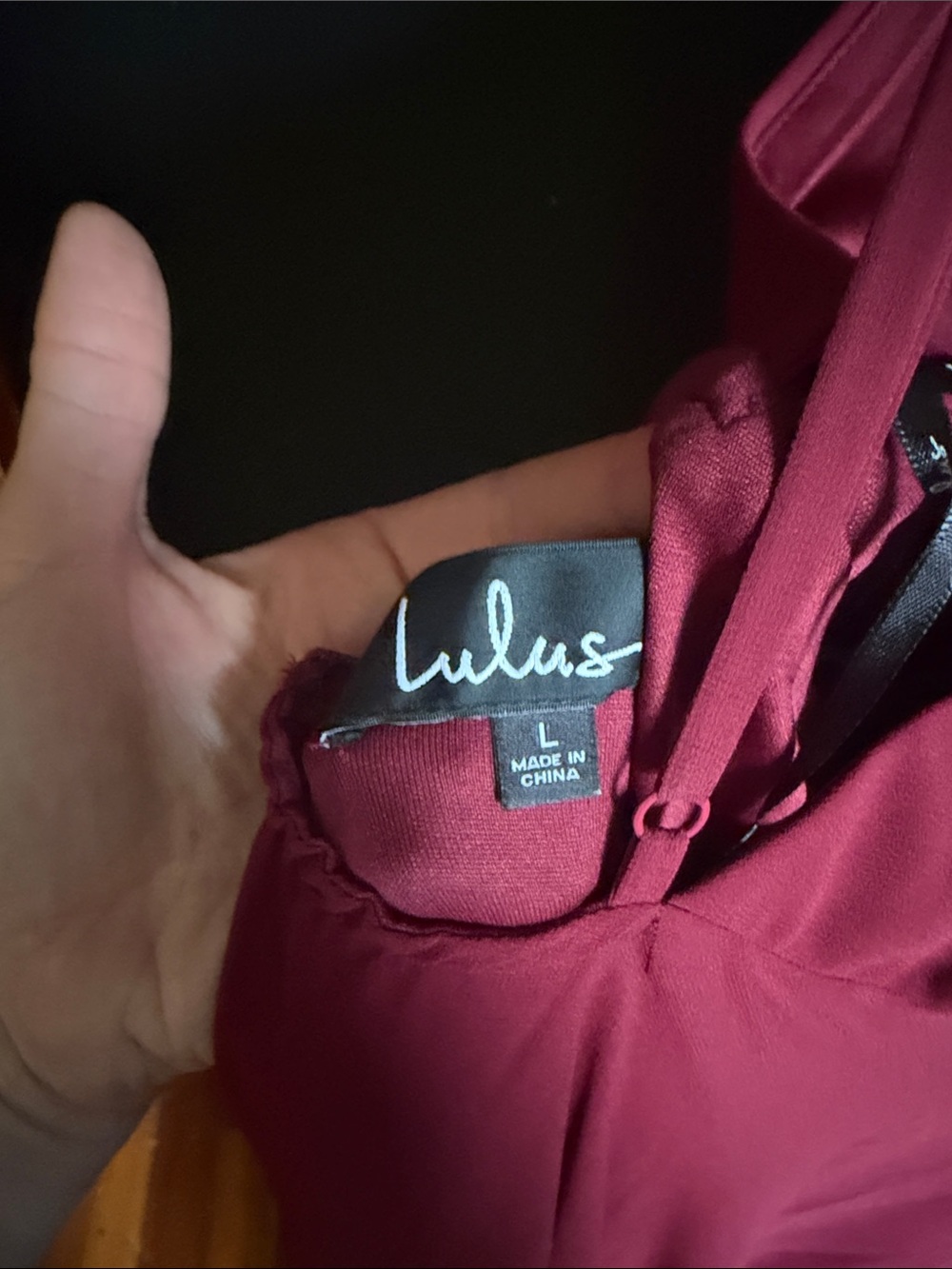 Lulus Burgundy Spaghetti-Strap Maxi Dress - Picture 3 of 3